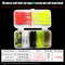 40pcs Soft Fishing Lure Kit Jig Head Hook Artificial T Tail Bait with Tackle Box