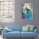 5D DIY Special Shaped Diamond Painting Peafowl Cross Stitch Craft Needlework Kit