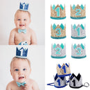 Props Elastic Baby Birthday Hat Crown Hair Band Floral Headwear Party Headdress