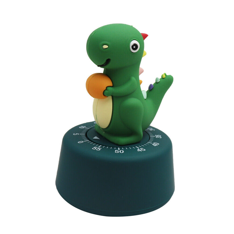 Cartoon Animal Shaped Mechanical Timer 60-Minute Time Manager (Dinosaur)