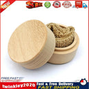 Rustic Wedding Ring Box Wood Round Engagement Personalized Ring Bearer Box Newly