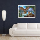 5D DIY Full Drill Diamond Painting Bird Family Embroidery Craft Needlework Decor