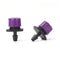 100pcs Adjustable Water Dropper Irrigation Hose Drip Head (Purple)