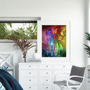 DIY Paint By Number Kit Colorful Dream Catcher Butterfly No Frame Decor