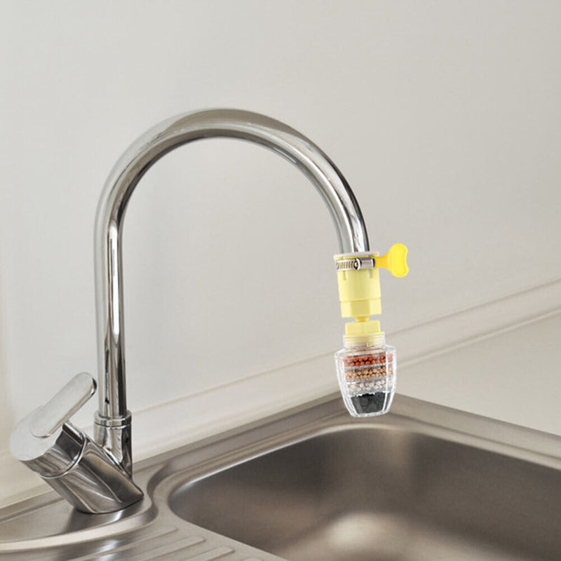 Kitchen Faucet Spouts Sprayer Shower Tap Water Filter Purifier (Yellow) Newly