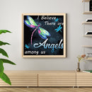 Full Cross Stitch Cotton Dragonfly and Word 11CT Handiwork DIY Stamped Craft Kit