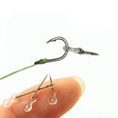 12pcs Fishing Bait Screw Sting Boilies Pin w/Rubber Corn Ronnie Hair Rig Feeder