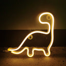 Dinosaur LED Neon Light Colorful Neon Sign Hanging Decoration Lamp (White) Newly