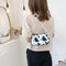 Cow Milk Printed Women Handbag Tote Female Casual Underarm Shoulder Bag (1)