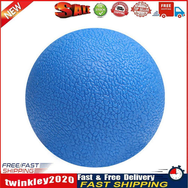 TPE Lacrosse Ball Sports Yoga Muscle Relax Roller Fitness Massage(Blue) Newly