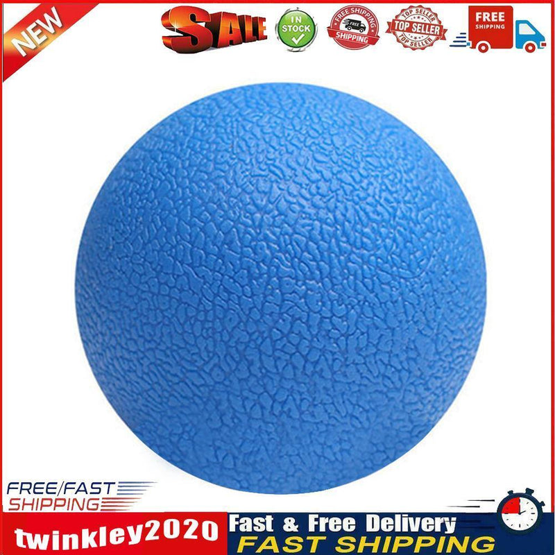 TPE Lacrosse Ball Sports Yoga Muscle Relax Roller Fitness Massage(Blue) Newly