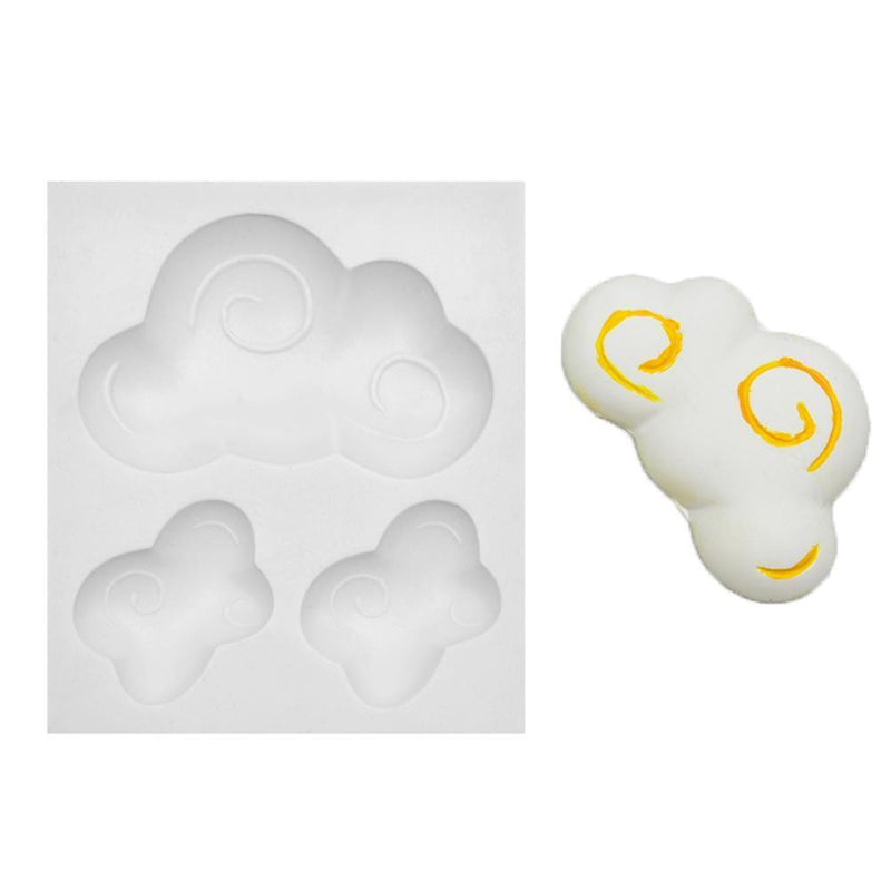 DIY Cloud Silicone Mold Clay Chocolate Candy Fondant Cake Bake Decor Mould Newly