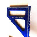Woodworking Square Protractor Miter Triangle Ruler Layout Tools (Blue) Newly