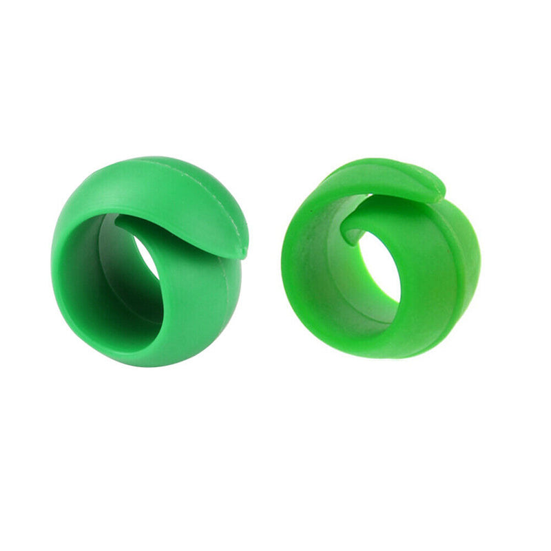 2pcs Thread Stopper Silicone Cross Stitch Clip 2cm Coil Holder (Green)