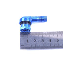 2pcs 90° CNC Aluminum Motorcycle 11.3mm Rim Tire Tyre Valve Stems(Blue)