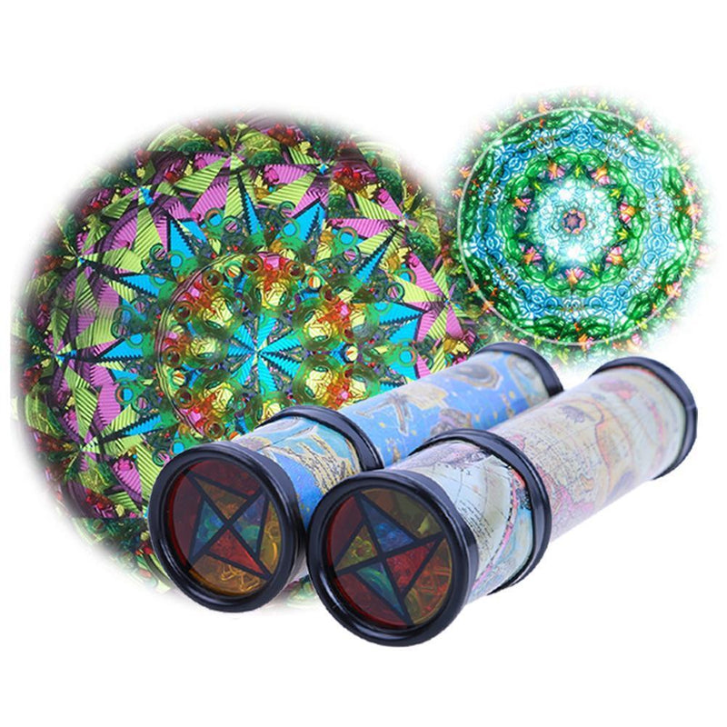 Rotating Kaleidoscopes Colorful World Preschool Toys Kid Children(20cm)