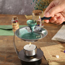 Sealing Stamp Wax Spoon Wood Handle Seal Bead Furnace Stove Pot (Black) Newly