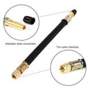 210mm Flexible Rubber Car Tire Tyre Valve Extension Adapter with Black Cap Newly