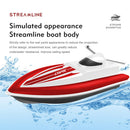 LSRC-B8 2.4GHz Radio RC Racing Boat Waterproof Ship with 3 Battery (Red)
