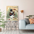 DIY Acrylic Drawing Oil Paint by Numbers Christmas Snowman Picture Home Dec