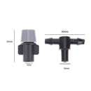 30pcs Mist Spray Sprinklers+30pcs Tees Connector Nozzles Cooling Irrigation
