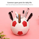 Cute Football Shaped Pen Holder Desktop Pencil Storage Rack (Red-White) Newly