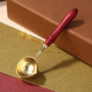 Wooden Handle Wax Seal Melting Furnace Spoon Melt Stove Stick Accessory (B)