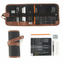 Graphite Stick Artist Sketch Drawing Pencils Set Kit Art Painting Supplies