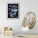 Diamond Painting Wolf Full Round Drill Picture of Rhinestone DIY Drawing for Bar