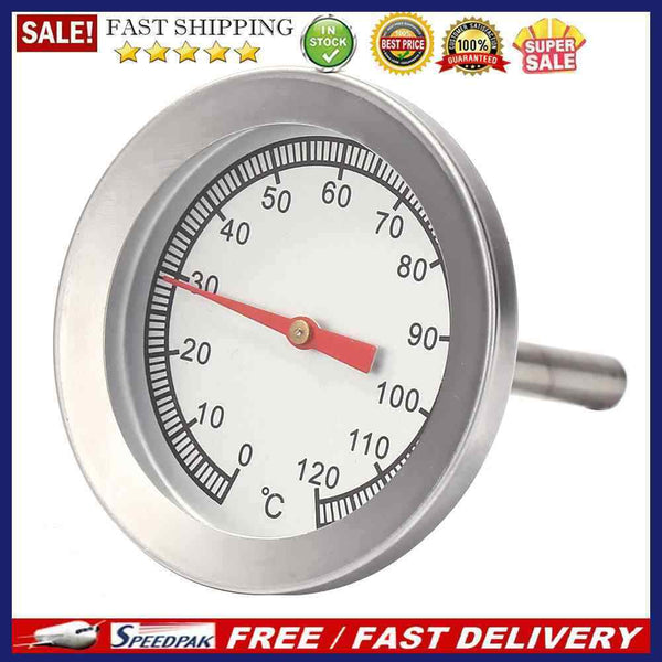 Stainless Steel Barbecue Grill Thermometer 0-120 Celsius Oven Temperature G