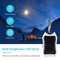 Keychain Power Bank USB Cell Phone Solar Power Bank with LED Light (White)