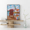 Lake Chair Hut Oil Paint By Numbers Kits DIY Handpainted on Canvas Wall Art