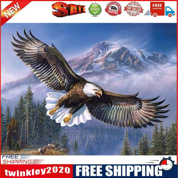 Counted Cross Stitch Full Embroidery 11CT DIY Ferocious Eagle Canvas Kit