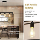 Ceiling Light Industrial Satin Nickel Finish Chandelier Farmhouse 3-Light