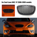 For Seat Leon MK2 1P 2006-2009 Car Replacement Front Kidney Grille Hood Grill