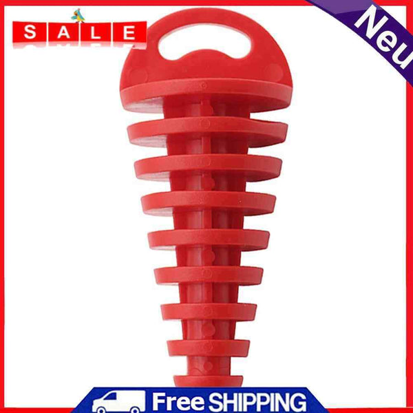 Motorcycle Exhaust Pipe Air-Bleeder Plug Muffler Wash Plug Small (Red)