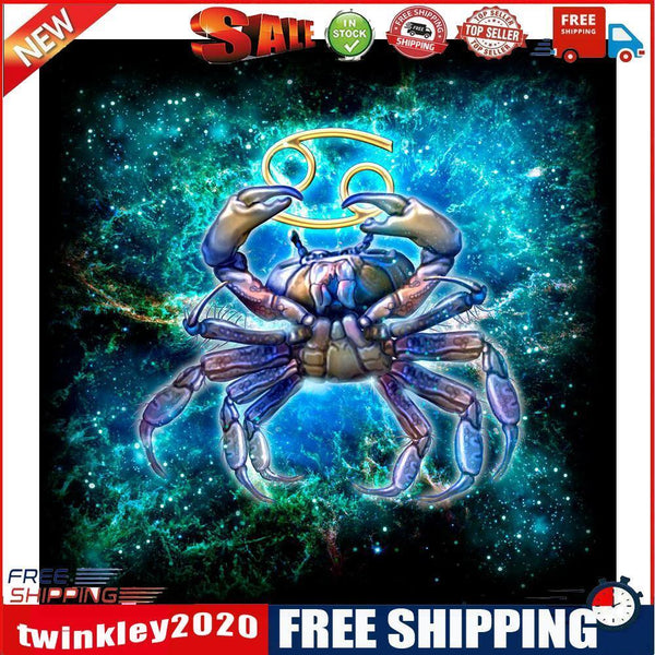 Handmade DIY Full Round Drill Diamond Painting 5D Shiny Cancer Poster Kit