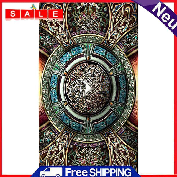 Celtic Totem Oil Paint By Numbers Kits Canvas DIY Picture Hand Painted Wall Art
