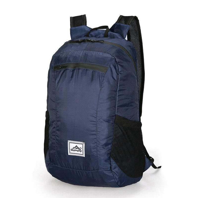 20L Large Waterproof Folding Climbing Backpack Travel Rucksack (Navy Blue) Newly