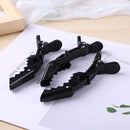 6pcs Alligator Hair Clip Grip Clamps Women Girls Styling Hairpin (Black) Newly
