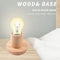 Solid Wood Table Lamp Base E27 220V Wooden Light Holder w/Switch Line (C) Newly