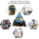 Crystal Pyramid 6cm Energy Generator Pyramid for Meditation Home Decor Craf
