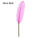 Novelty Stationery Colorful Feather Pen Writing Tool Ballpoint Pens Signature