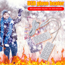 USB Heated Gloves Pad Portable Electric Heating Pad Lightweight Winter Hand Warm