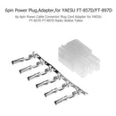 6p 6pin Power Cable Connector Plug Cord Adapter for YAESU FT-857D FT-897D  Newly