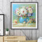 5D DIY Full Round Drill Table Flowers Cross Stitch Diamond Painting Home Decor