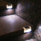 4pcs LED Outdoor Solar Wall Stair Light IP65 Porch Garden Lamp (Cold White)