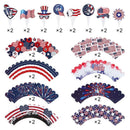 Flag Patriotic Sign Cake Decoration Independence Day Cake Topper 4th of July