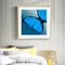 40x40cm Blue Butterfly Frameless Picture Oil Paint By Numbers Painted Picture