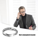 Men Bracelet Metal Charm Street Circle Bangle Thick Chain Bracelet Jewelry